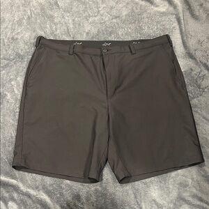Greg Norman Collection Black Flat Front Performance Shorts
